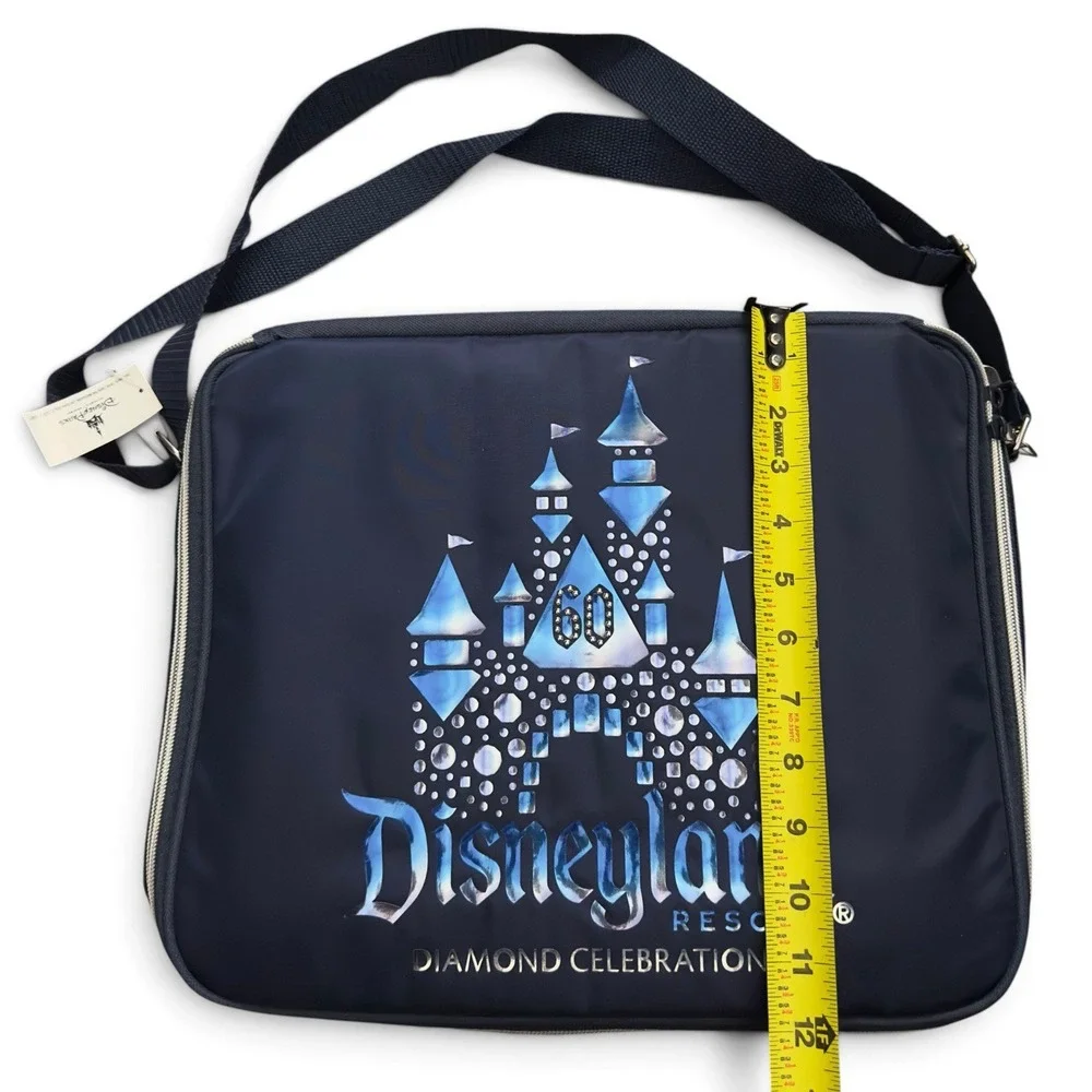 Disneyland Resort Diamond Celebration 60th Anniversary Blue Pin Trading Bag New
